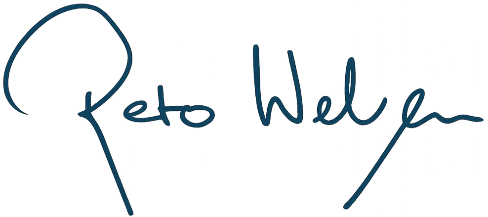 Unterschrift des GemVibe Gründers, Reto Weber