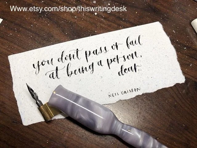 My wet media paper is good for use with calligraphy pens and ink.
