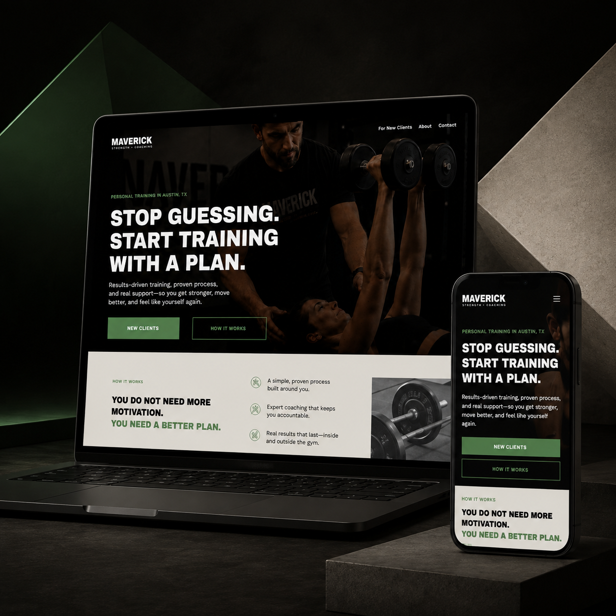 Maverick Fitness Website Template