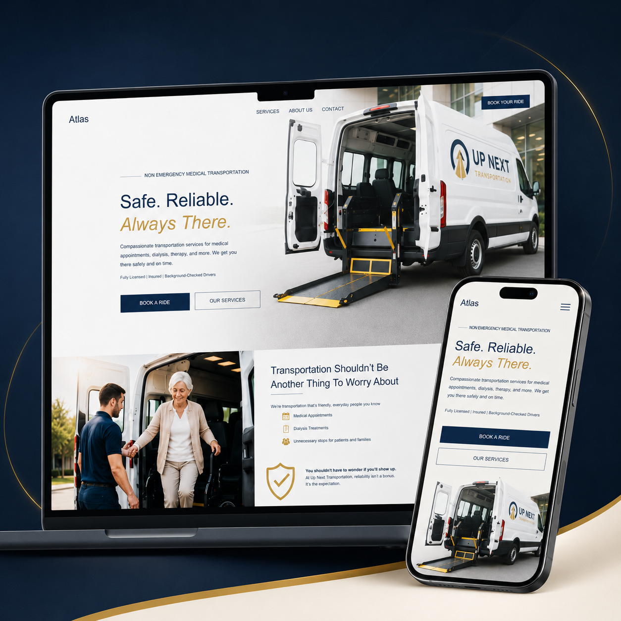 NEMT Website Template | Atlas