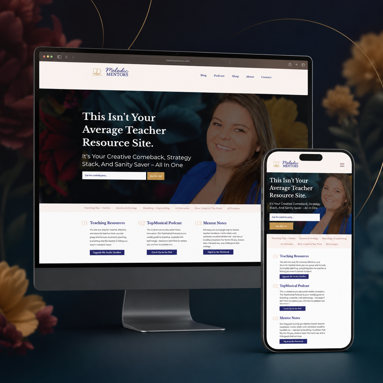 Melodic Mentors Website & Marketplace