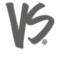 Das Bild zeigt das Logo von VS Sportswear, bestehend aus den schwarzen Buchstaben 'VS' auf weißem Hintergrund.