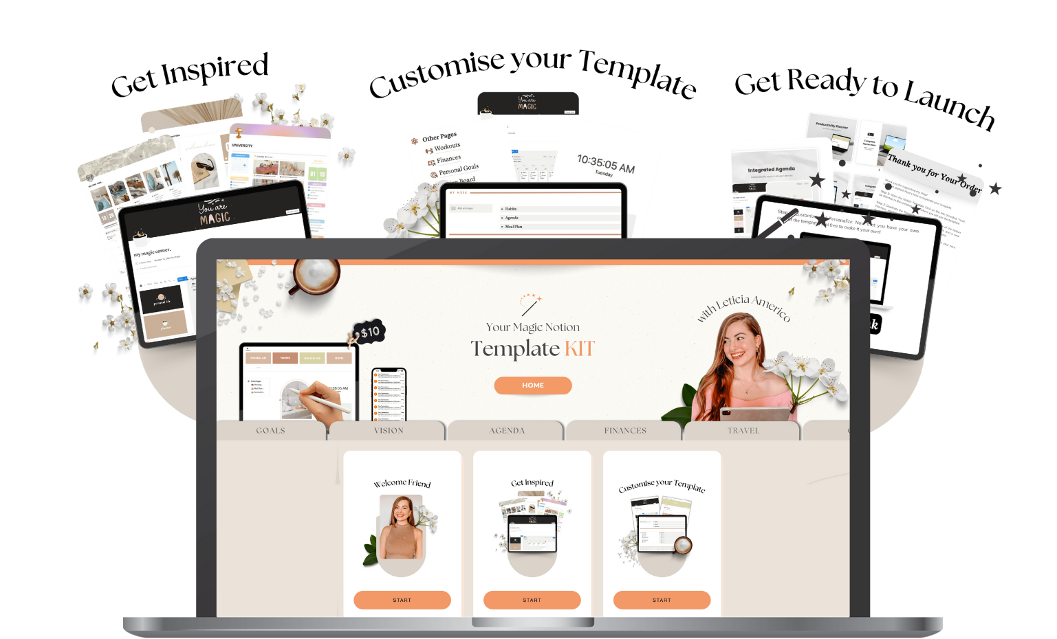 Digital product course for beginners — learn to create and sell Notion templates, the PLR Template Kit