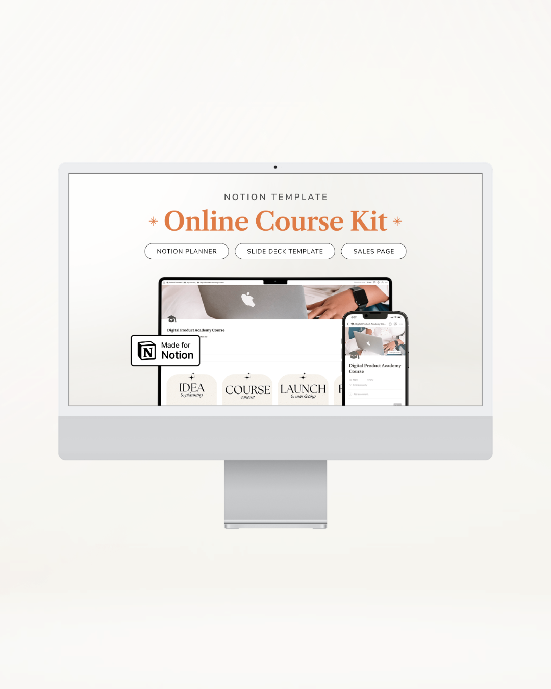 Online Course Kit Notion Template