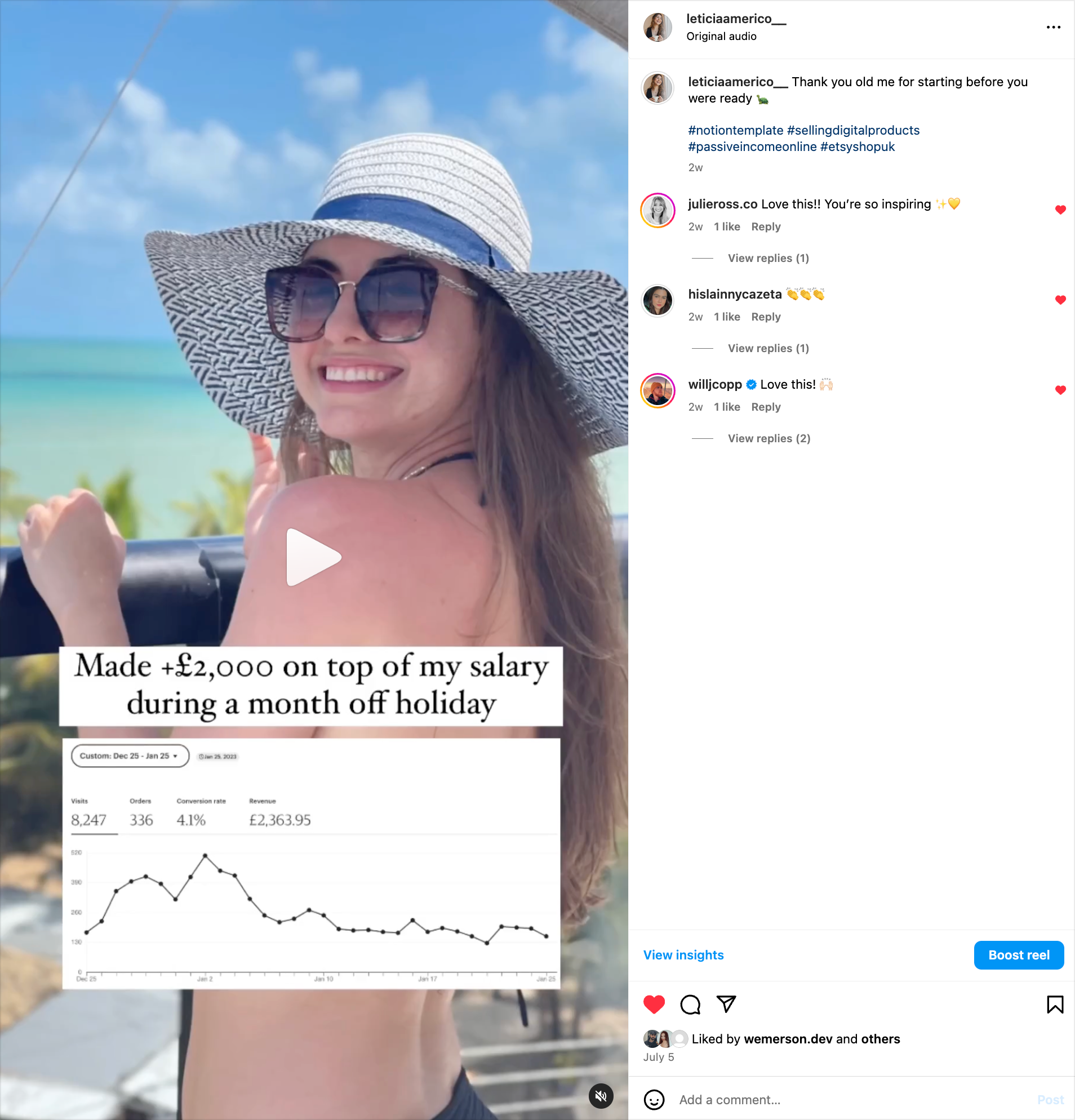 It started with $8... I sold one little $8 Notion template on Etsy. That's it. And that tiny product became my main source of income. I tell you this not to impress you, but to free you — because if an $8 template can change a life, imagine what's si
