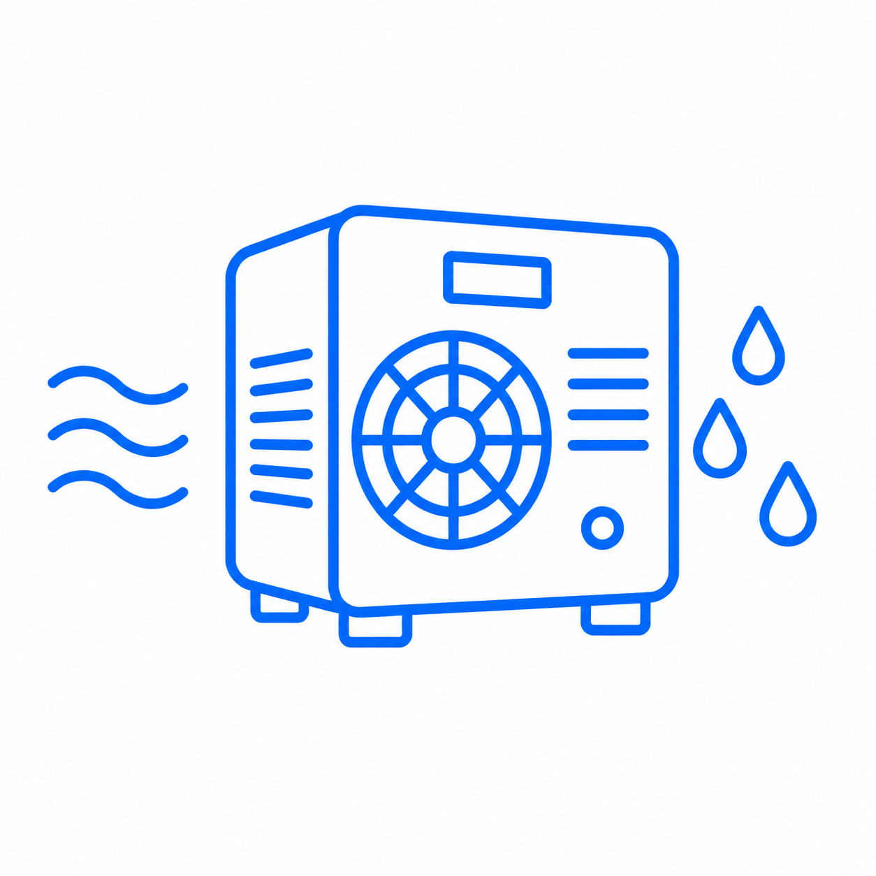 Crawl space dehumidifier installed in sealed crawl space