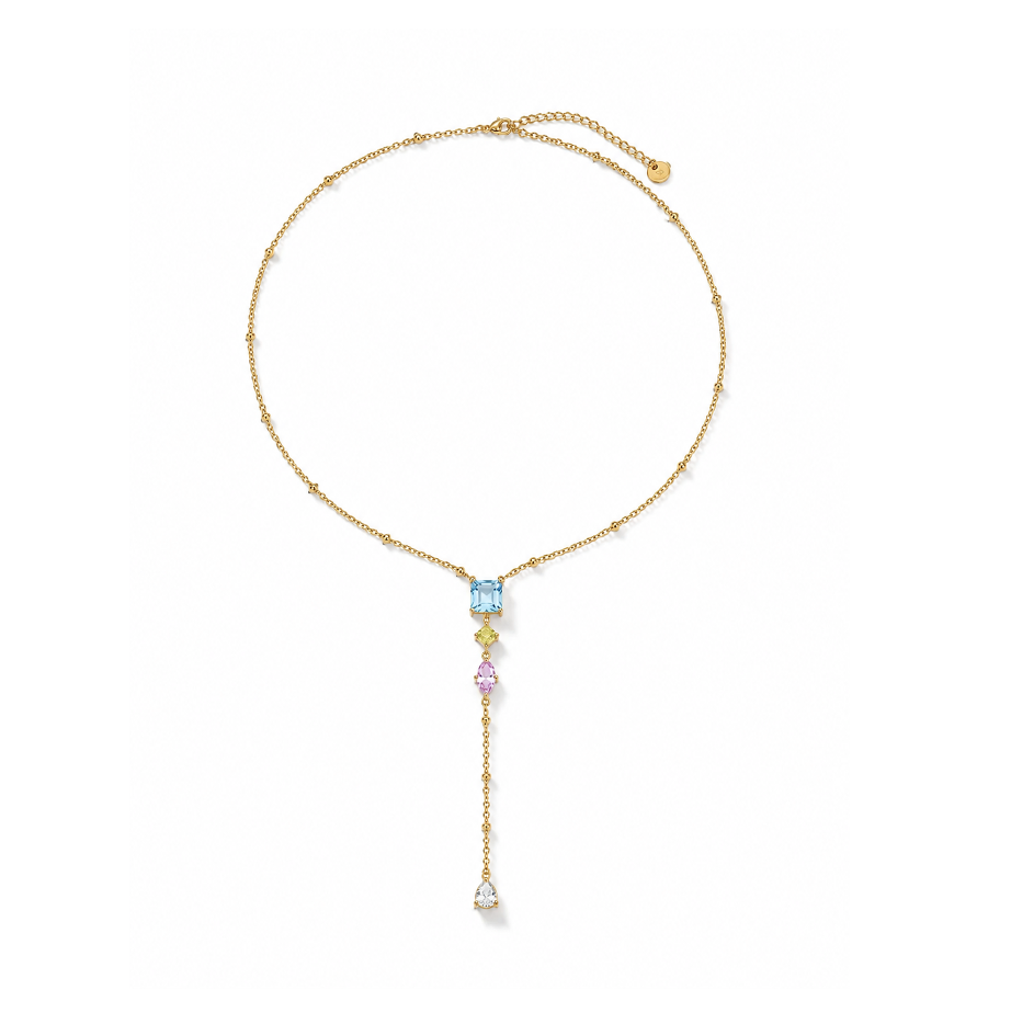 Colour drop necklace