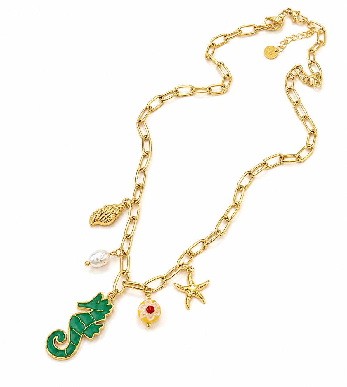 Green drift necklace