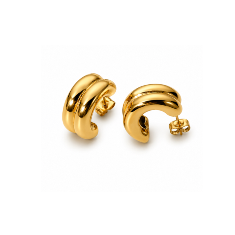 Double hoop earrings