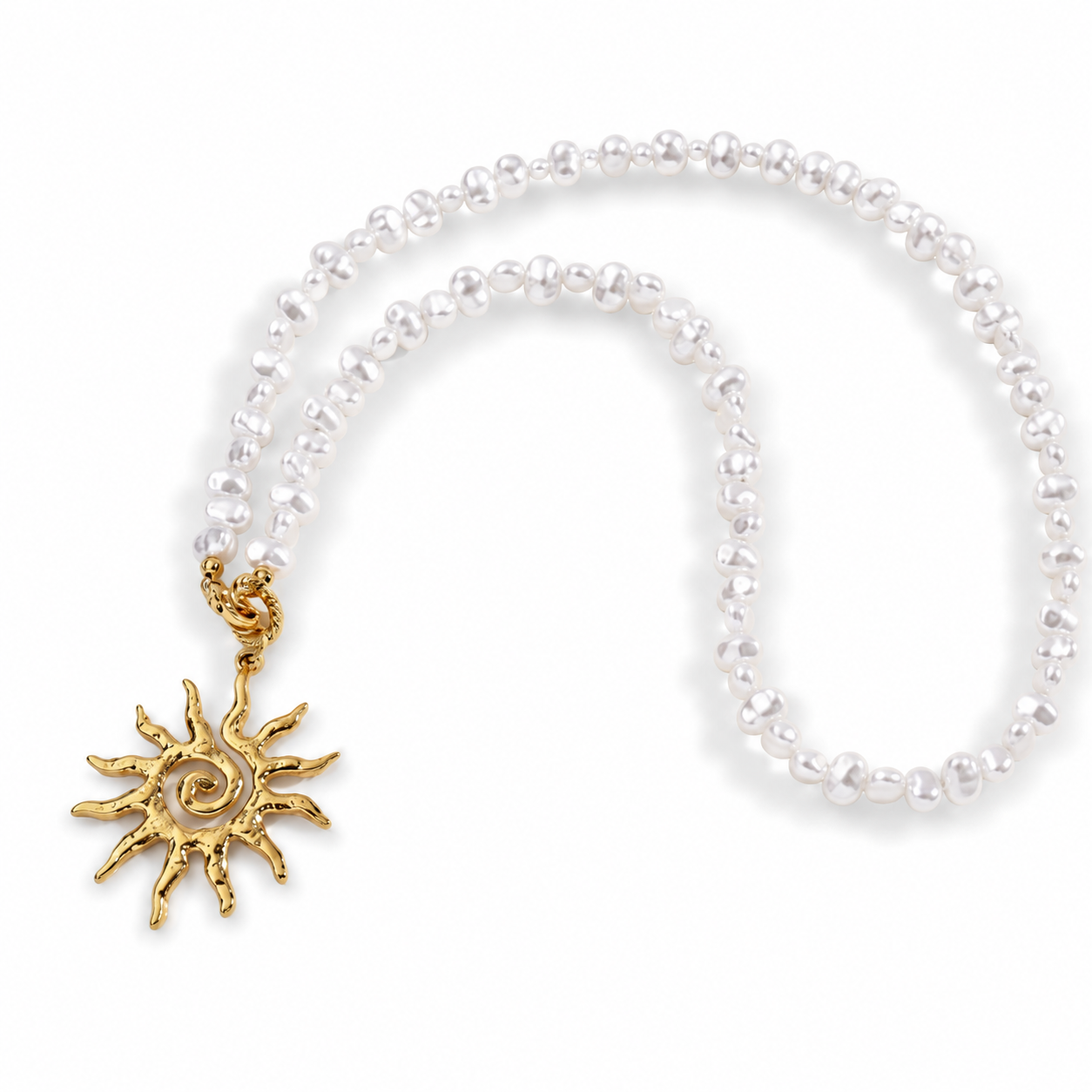 Sun pearl necklace