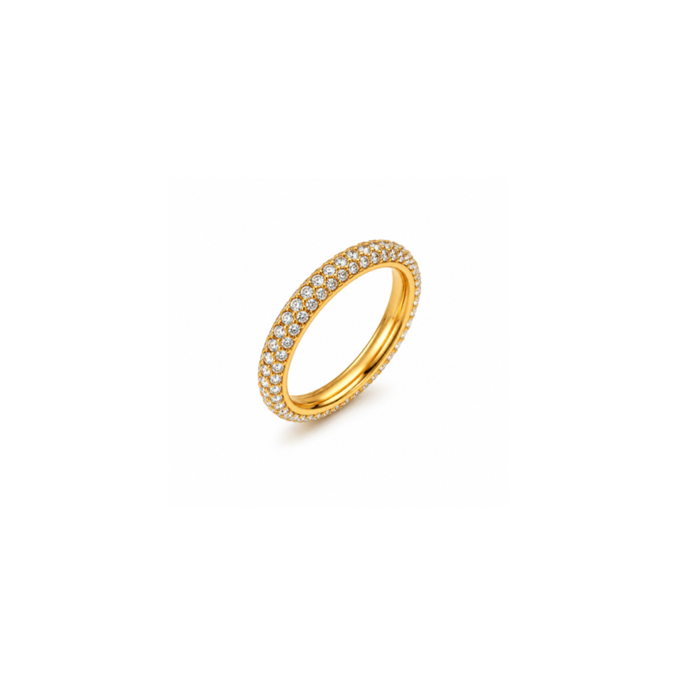 Endless sparkling ring