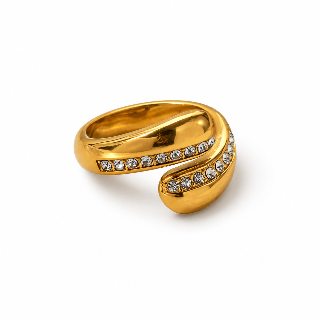 Diamond open ring