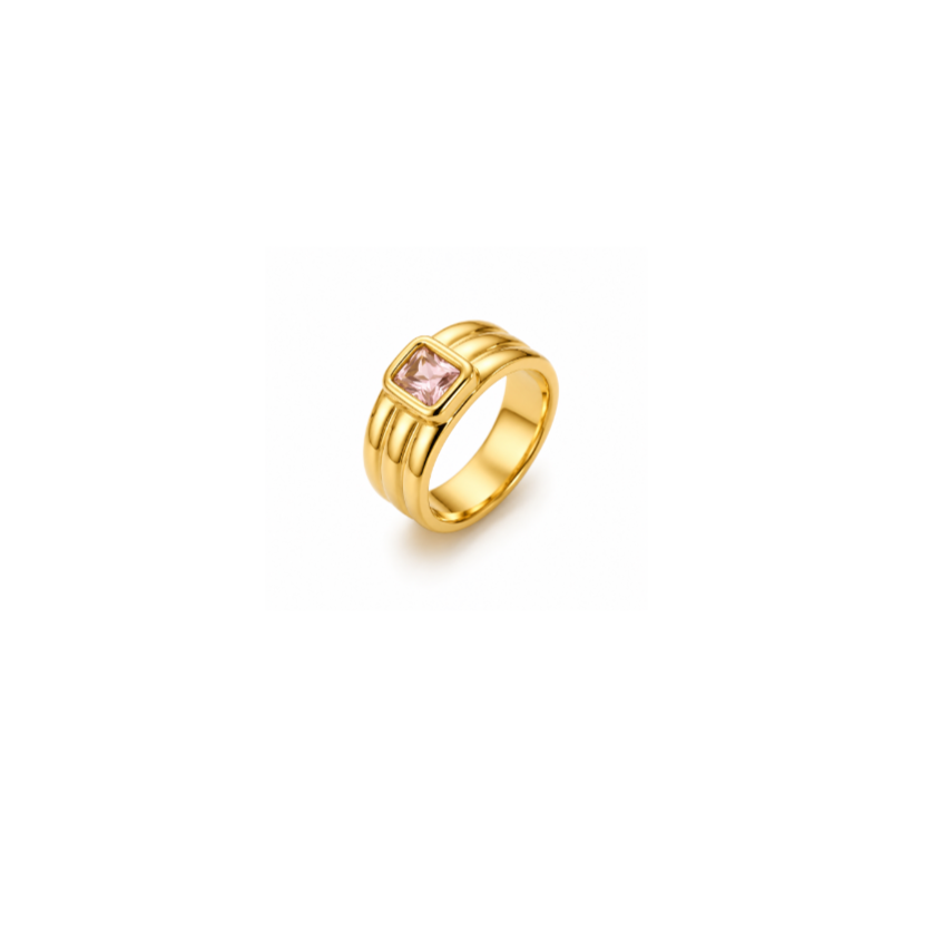 Pink diamond ring