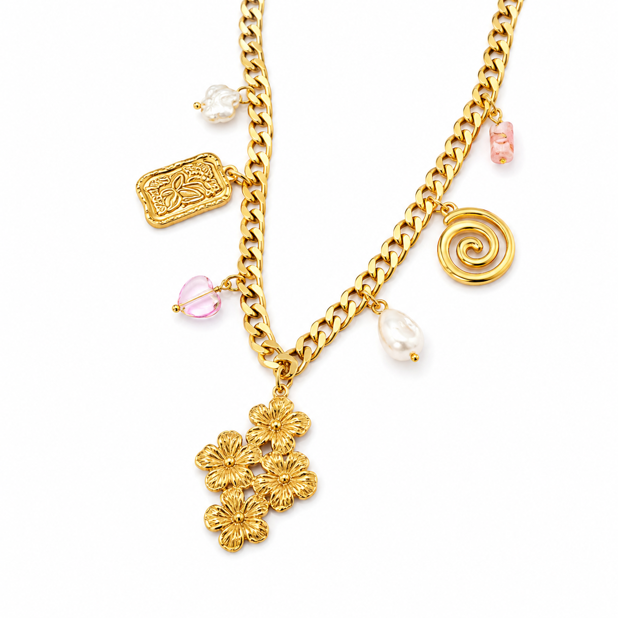 Flory charm necklace