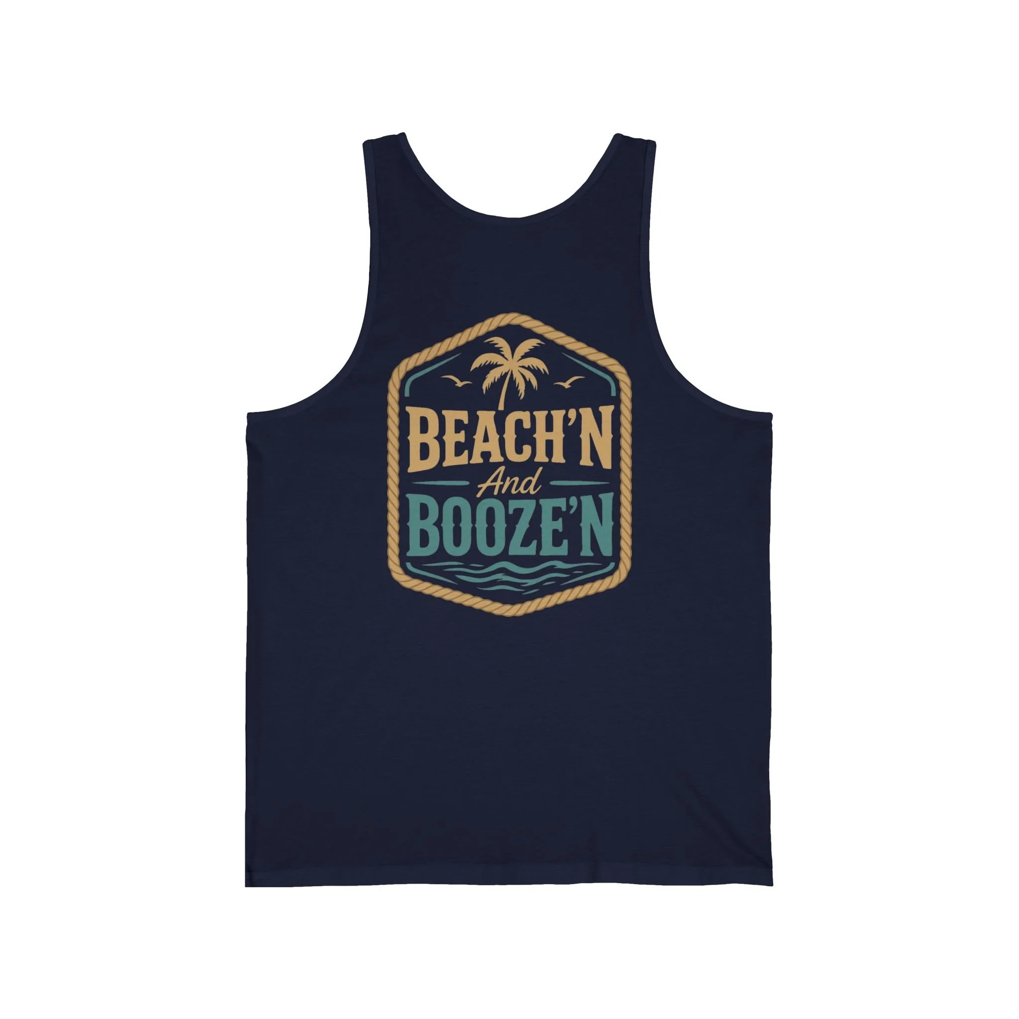 Beach'n And Booze'n Tank Top — Retro Rope Patch