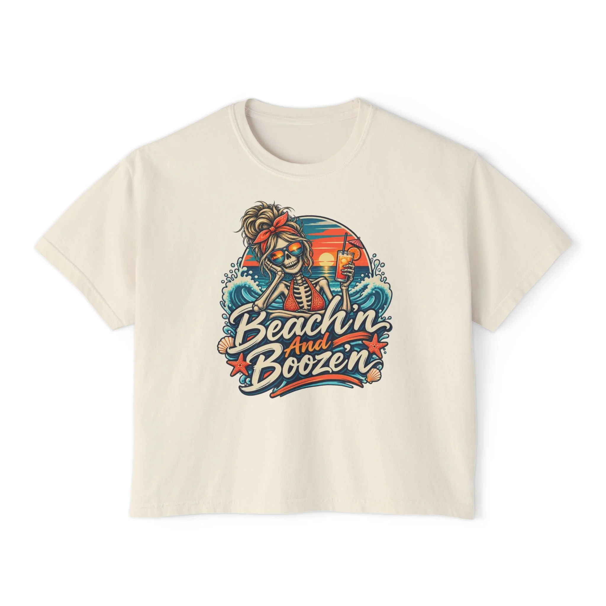MOMSTER — Women’s Boxy Beach Party Shirt