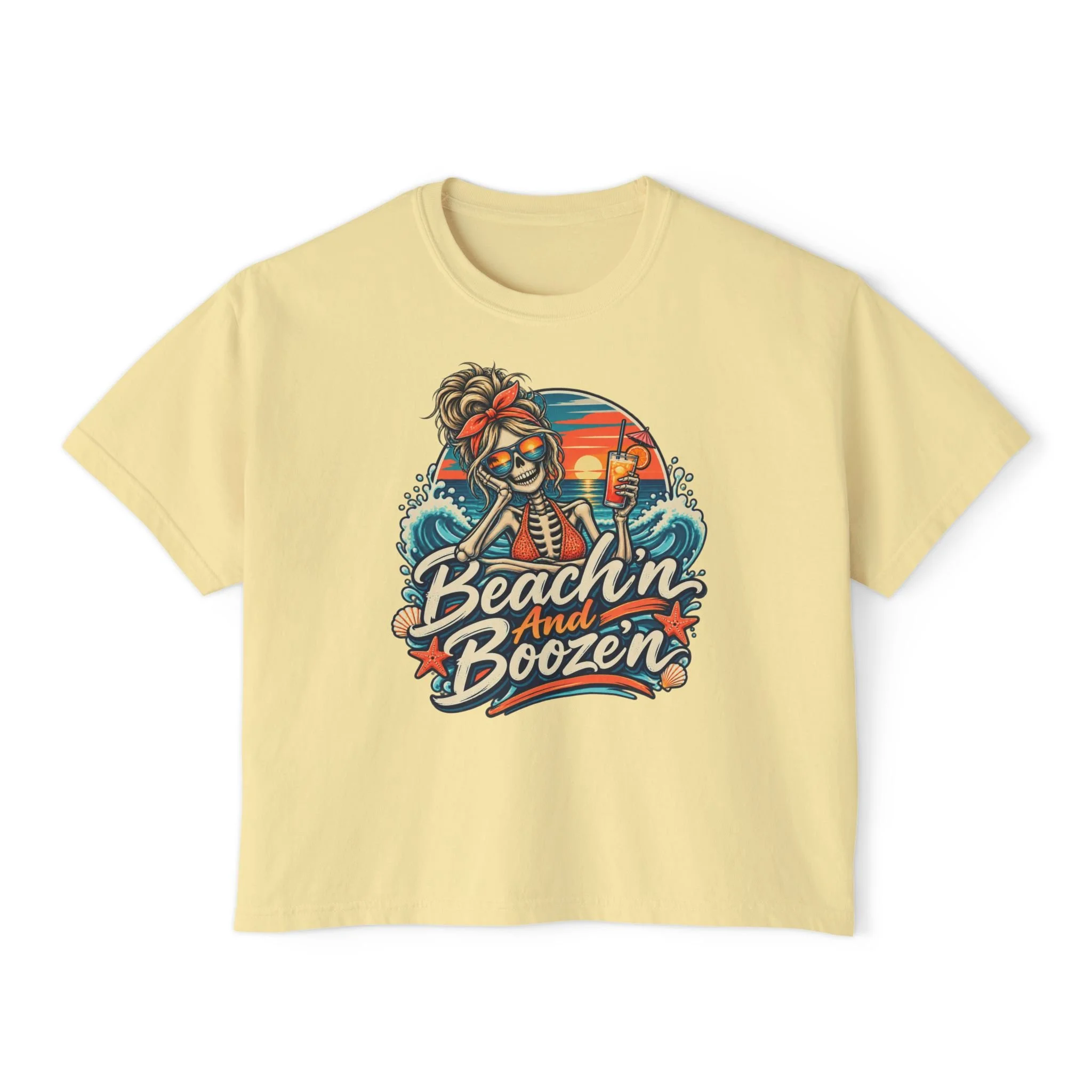 MOMSTER — Women’s Boxy Beach Party Shirt