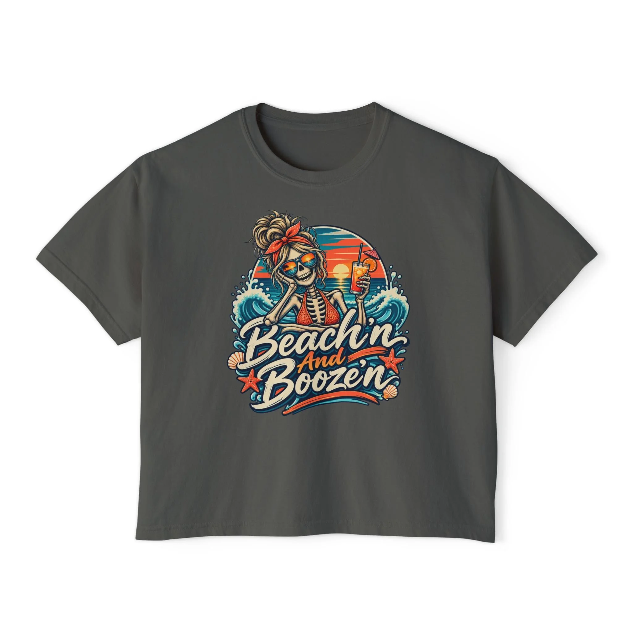 MOMSTER — Women’s Boxy Beach Party Shirt
