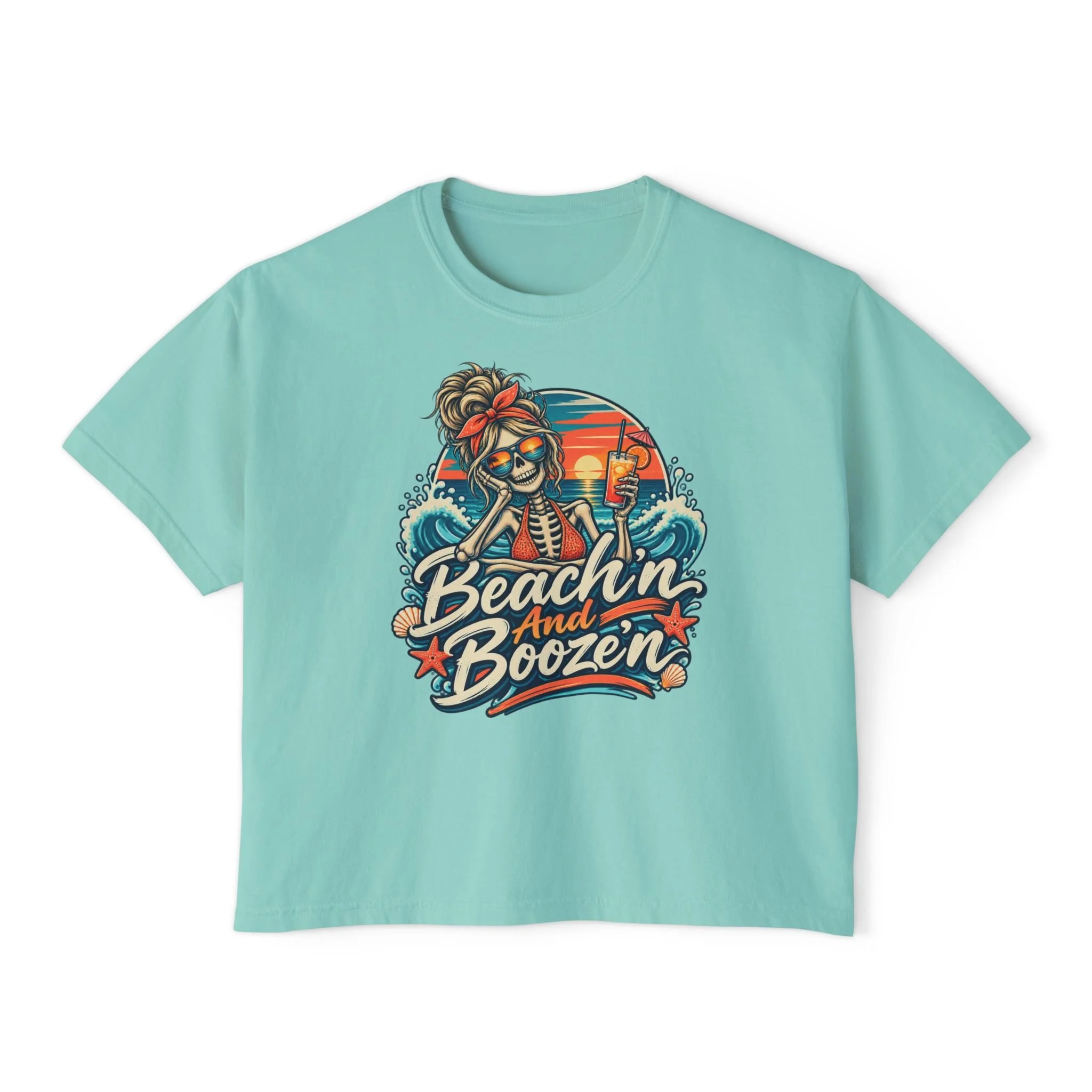 MOMSTER — Women’s Boxy Beach Party Shirt