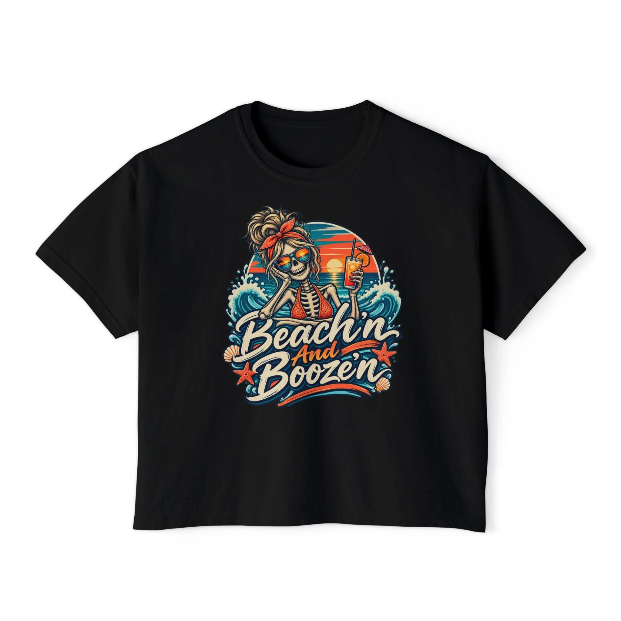 MOMSTER — Women’s Boxy Beach Party Shirt