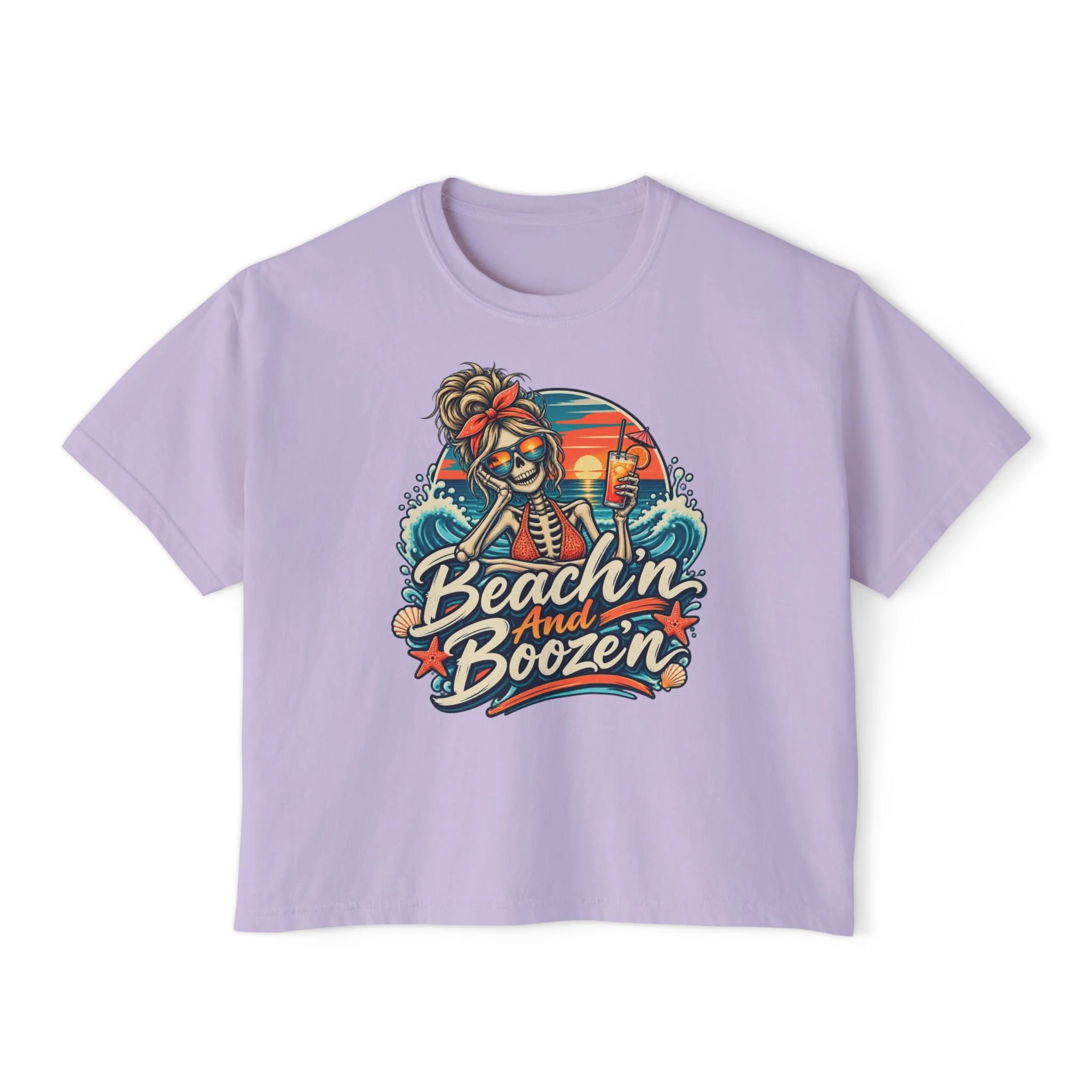 MOMSTER — Women’s Boxy Beach Party Shirt