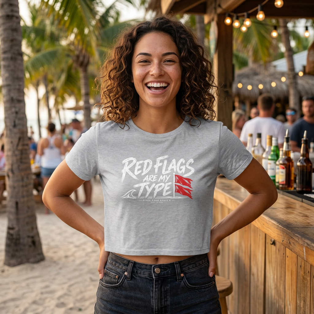 Red Flags Are My Type Women's Baby Tee
