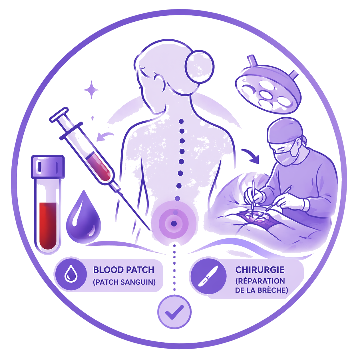 Traitements de l'hypotension intracrânienne