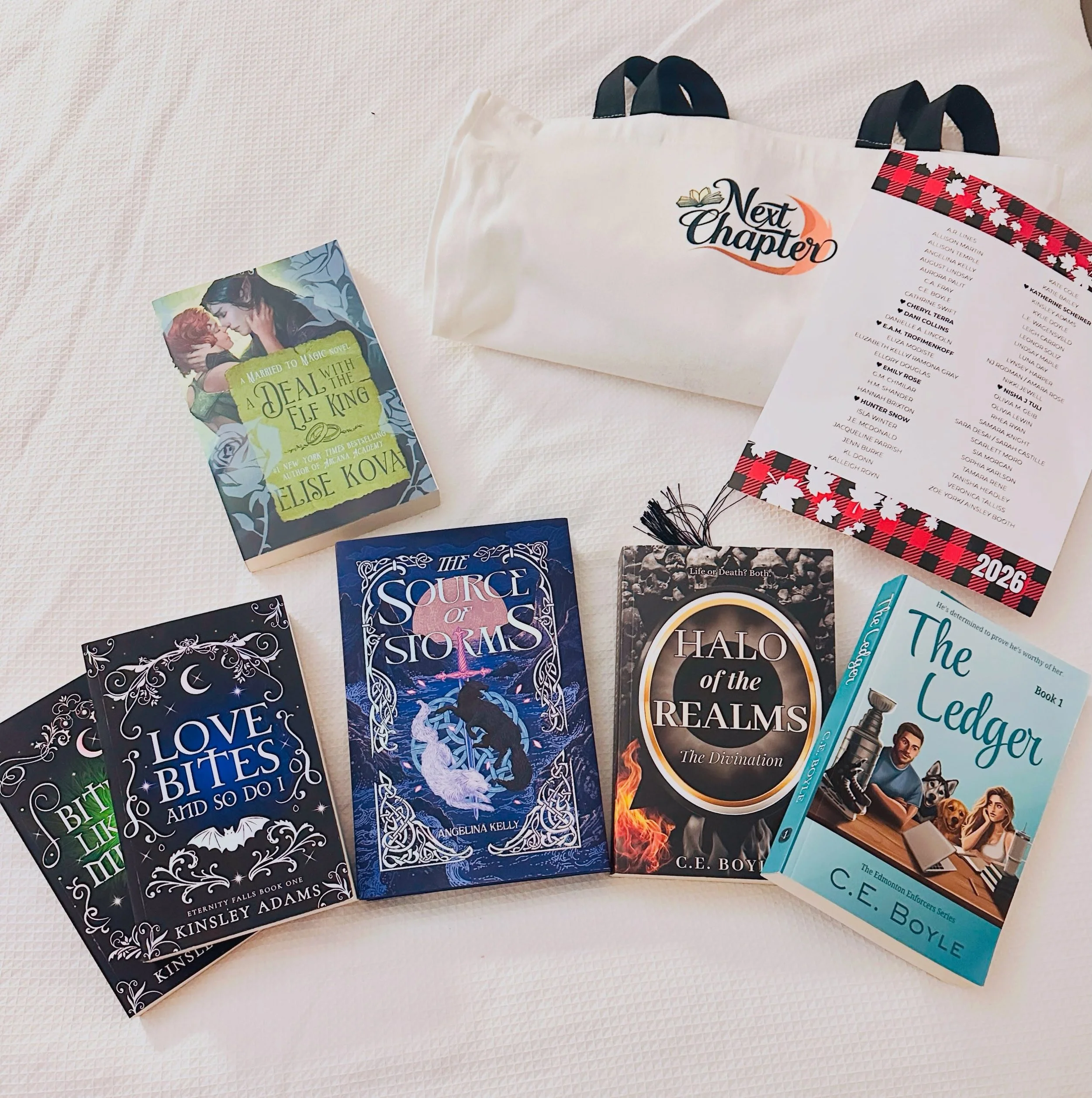 So grateful for all the conversations, laughs, and new books added to my TBR over the last two weekends. 🖤

And I might have added one in to start building my ApollyCon book list. 👀📚 Because apparently my TBR wasn&rsquo;t already out of control. ?