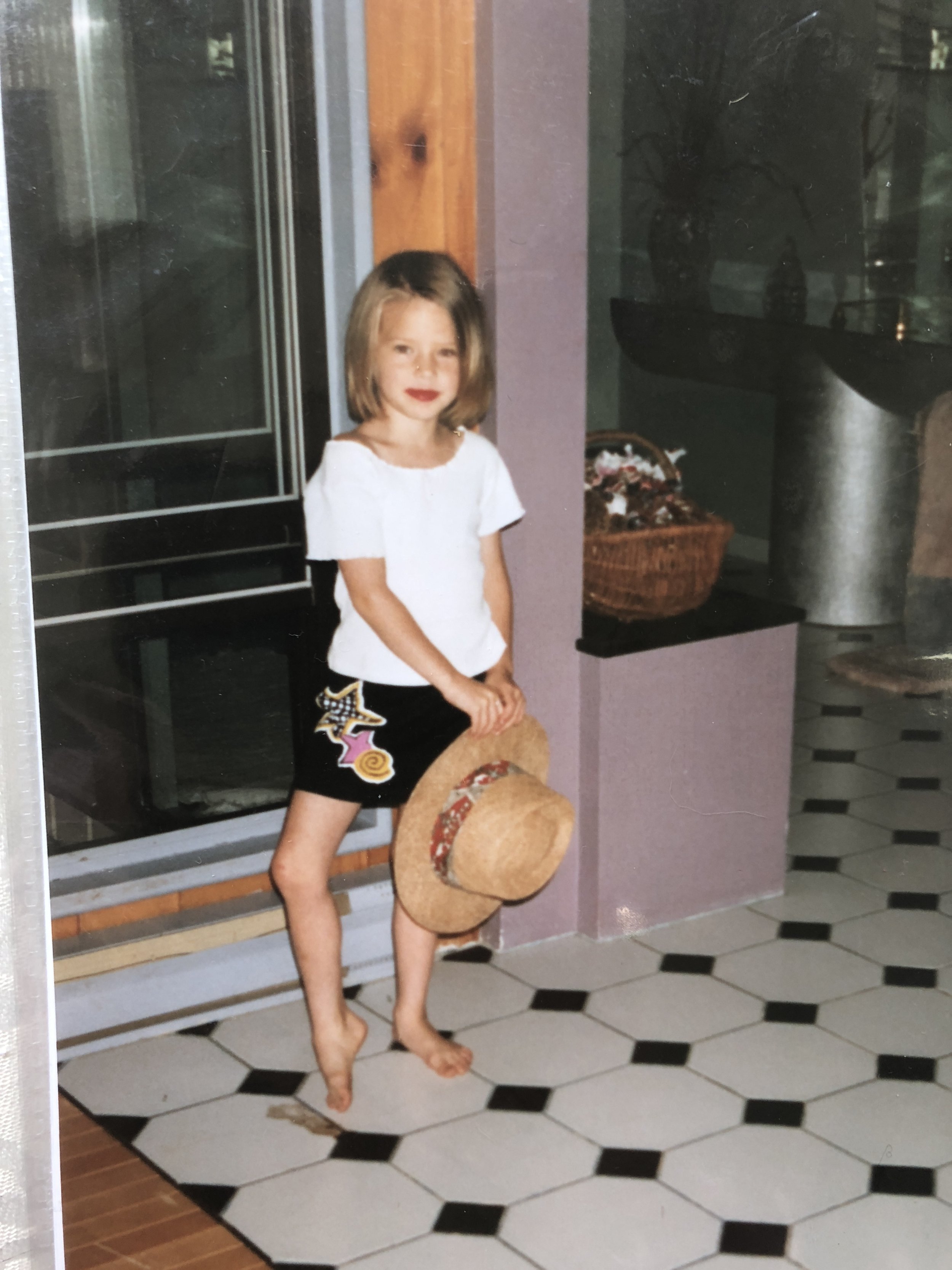 Childhood photo of actor Jessika Mathurin.