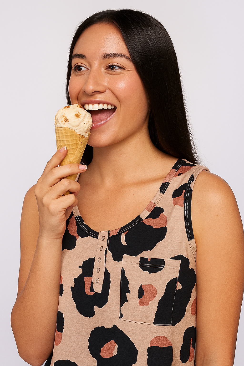 Leopard Pocket tank Top