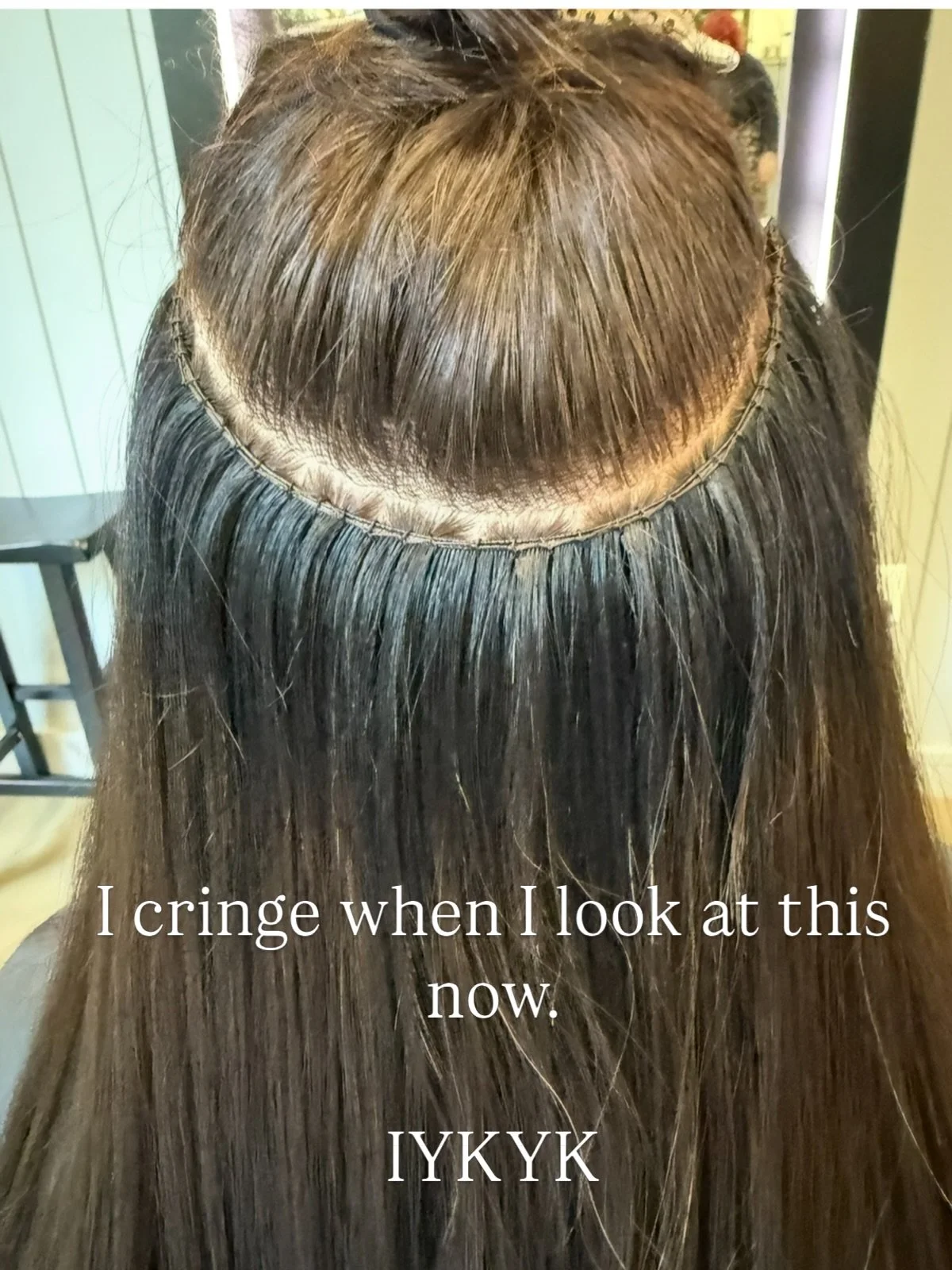 This was a good comfortable install. 

I was told I did perfect and there were no notes. But I had notes, I saw imperfections. 

I couldn&rsquo;t rest until I found something better, something safer for the hair. I needed someone to tell me the WHY.
