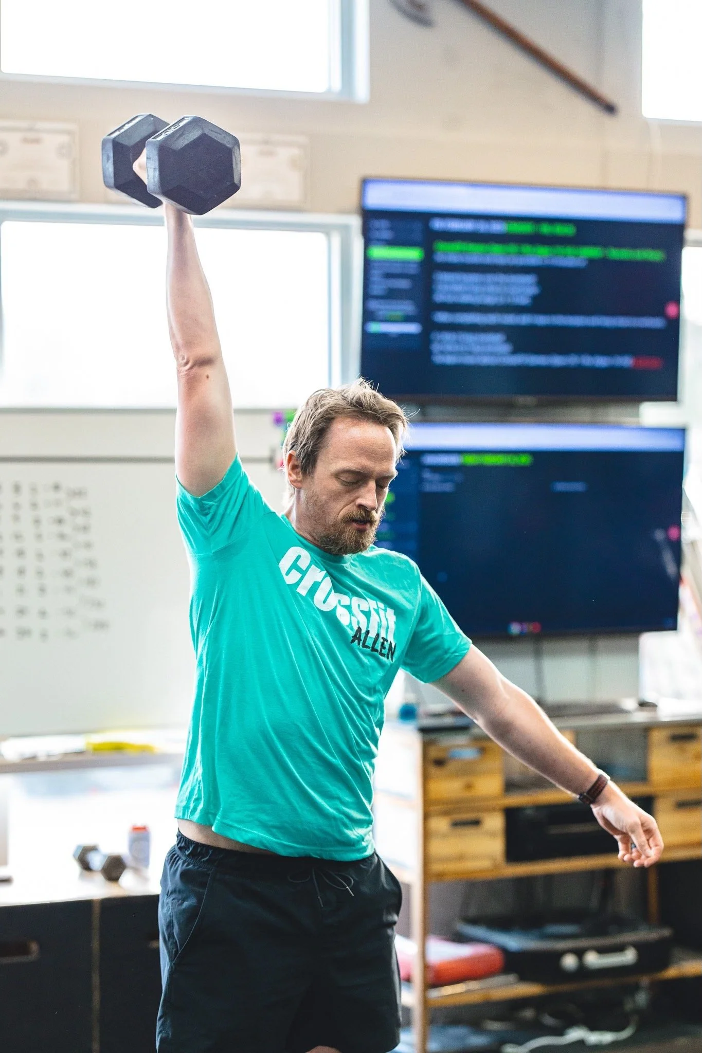 Ben performing thruster