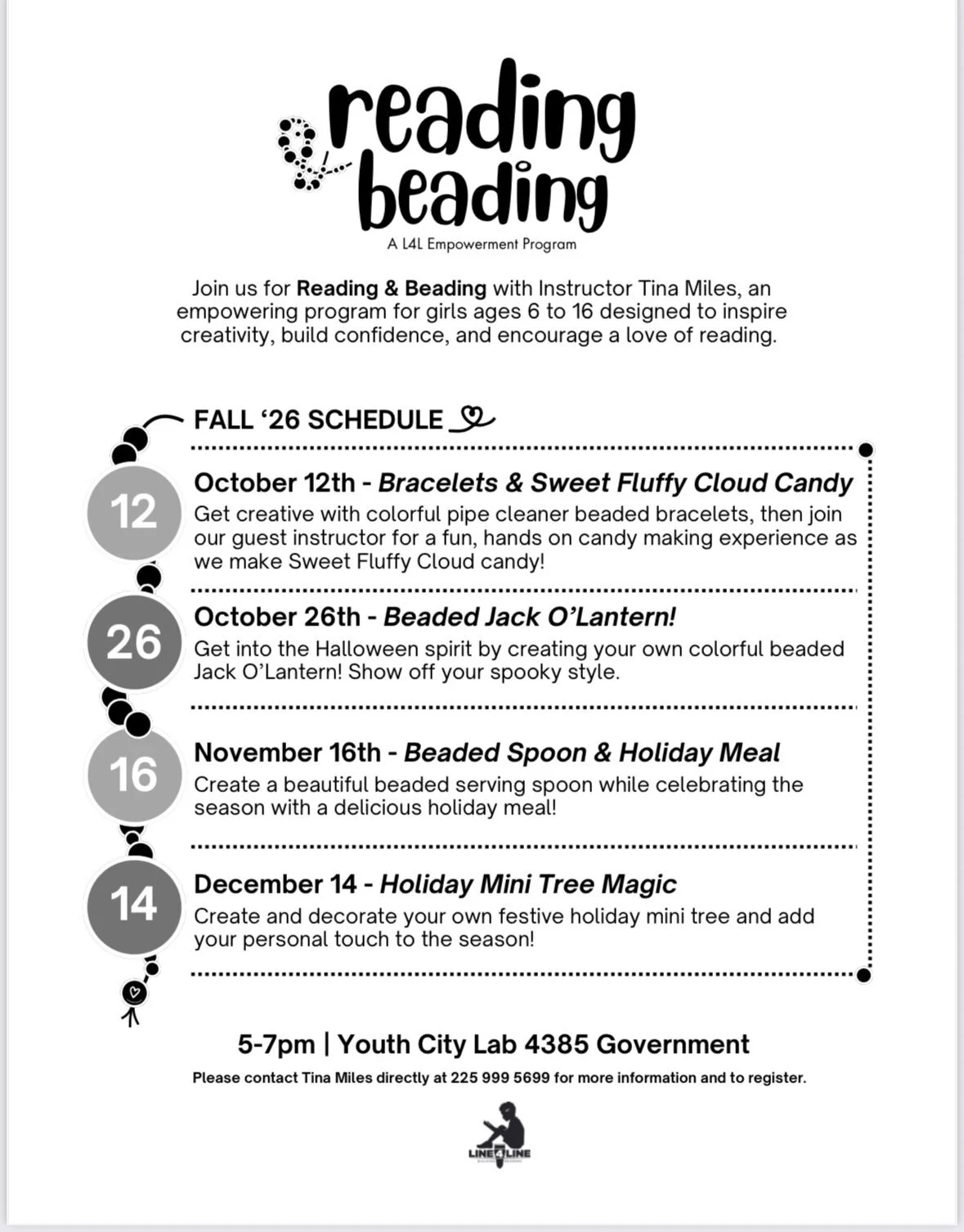 Join us! Call for info, get involved! Line4Line offers Free creative literacy based afterschool programs for youth with the goal of building readers and leaders. mark your calendars. #readlearncreate #communityinaction #creativeliteracy #mentors