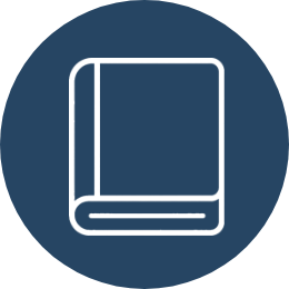 Book Icon of a closed book with a bookmark