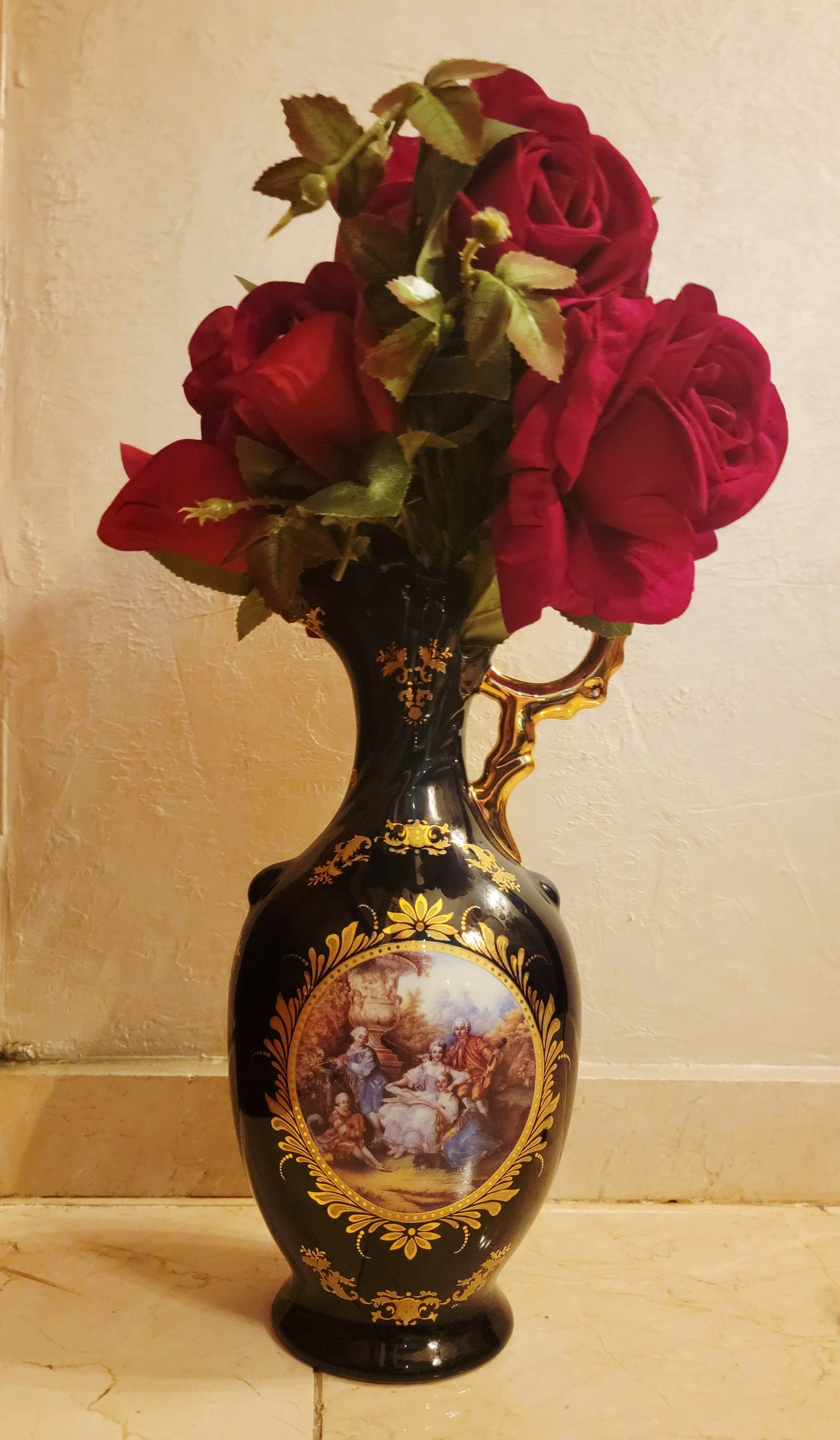 Limoges Cobalt Blue Vase.jpg
