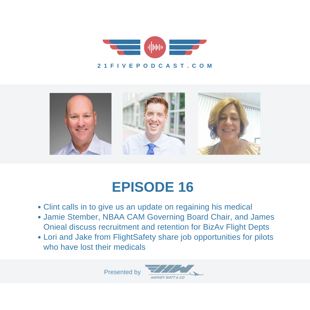 Episode 16- 5 Things BizAv can do to improve pilot retention with James Onieal