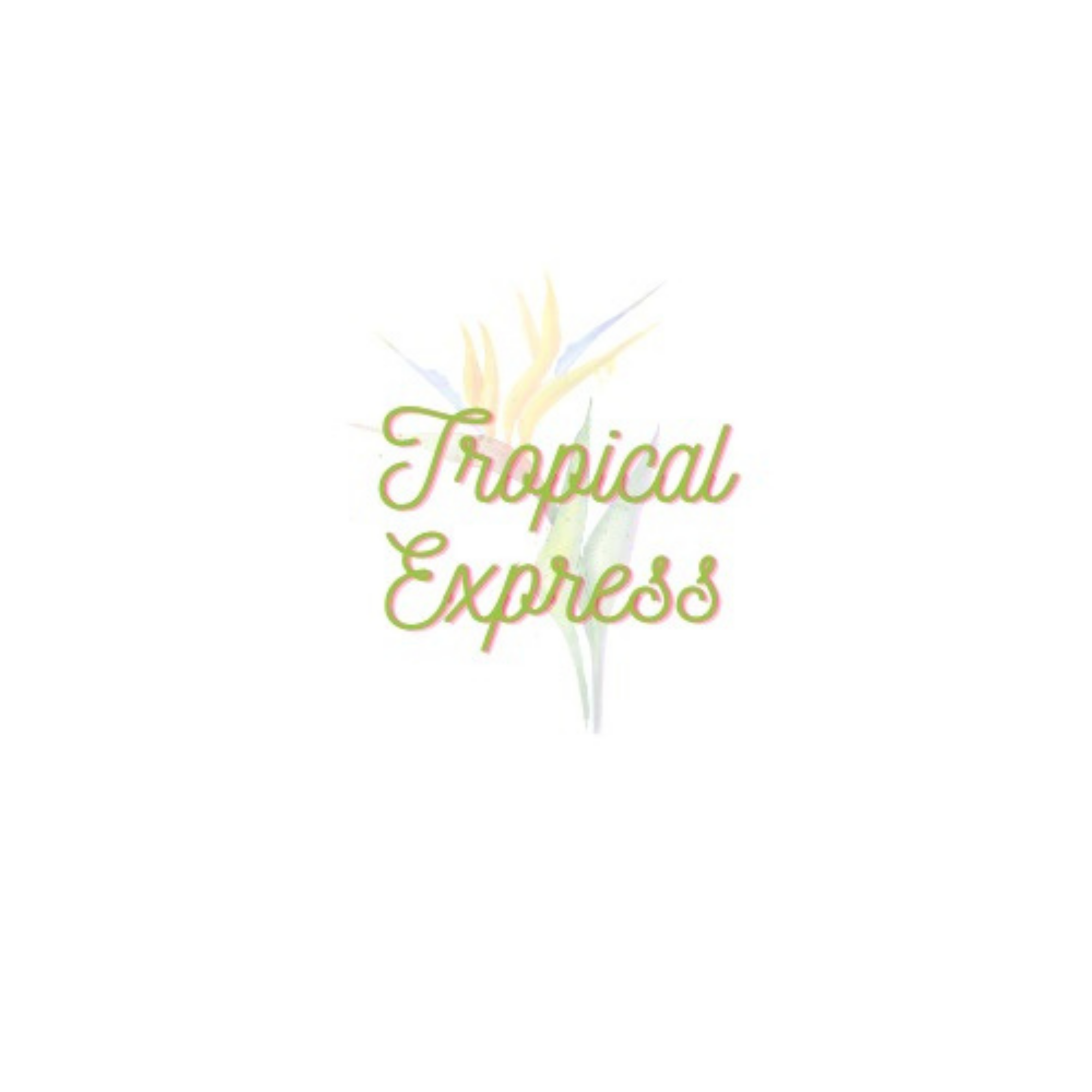 Watermark with tropical flowers and the words "Tropical Earrings"