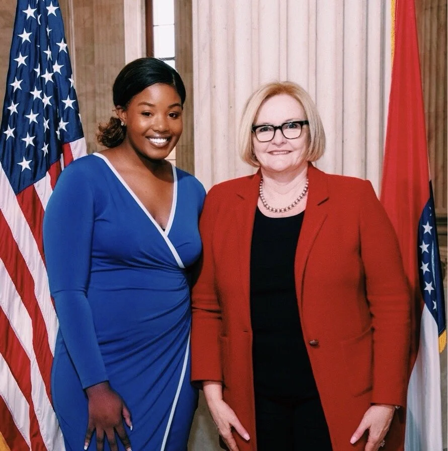 Gianna Judkins with Senator Claire McCaskill