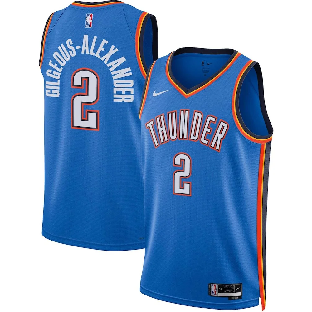 Nike SGA OKC Thunder Swingman Jersey - Signal Blue - Men's M