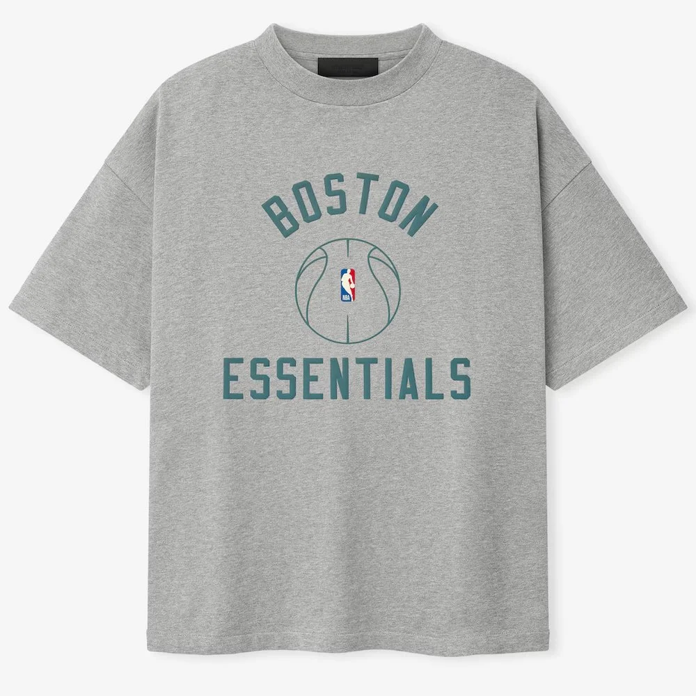 Fear of God x NBA - Boston Celtics 90's T-Shirt - Heather Gray - L
