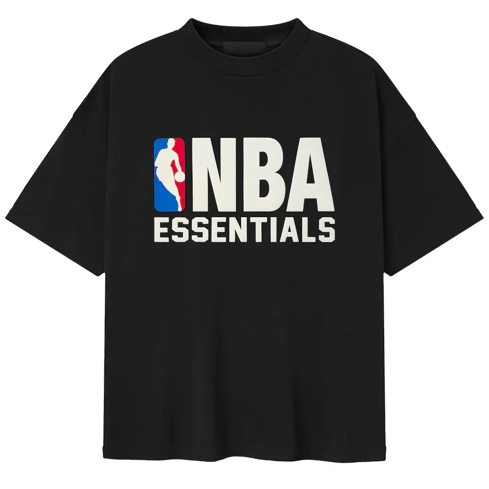 Fear of God x NBA 90s T-Shirt - Heather Black - Size M