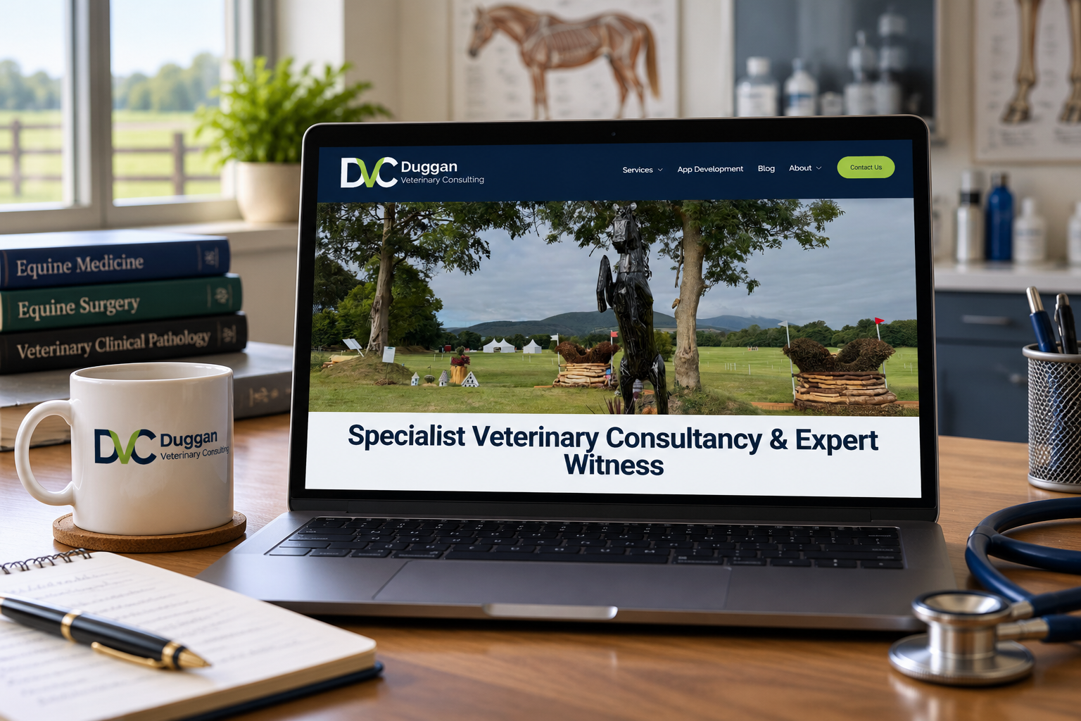 Duggan Veterinary Consultants Webpage & Mug