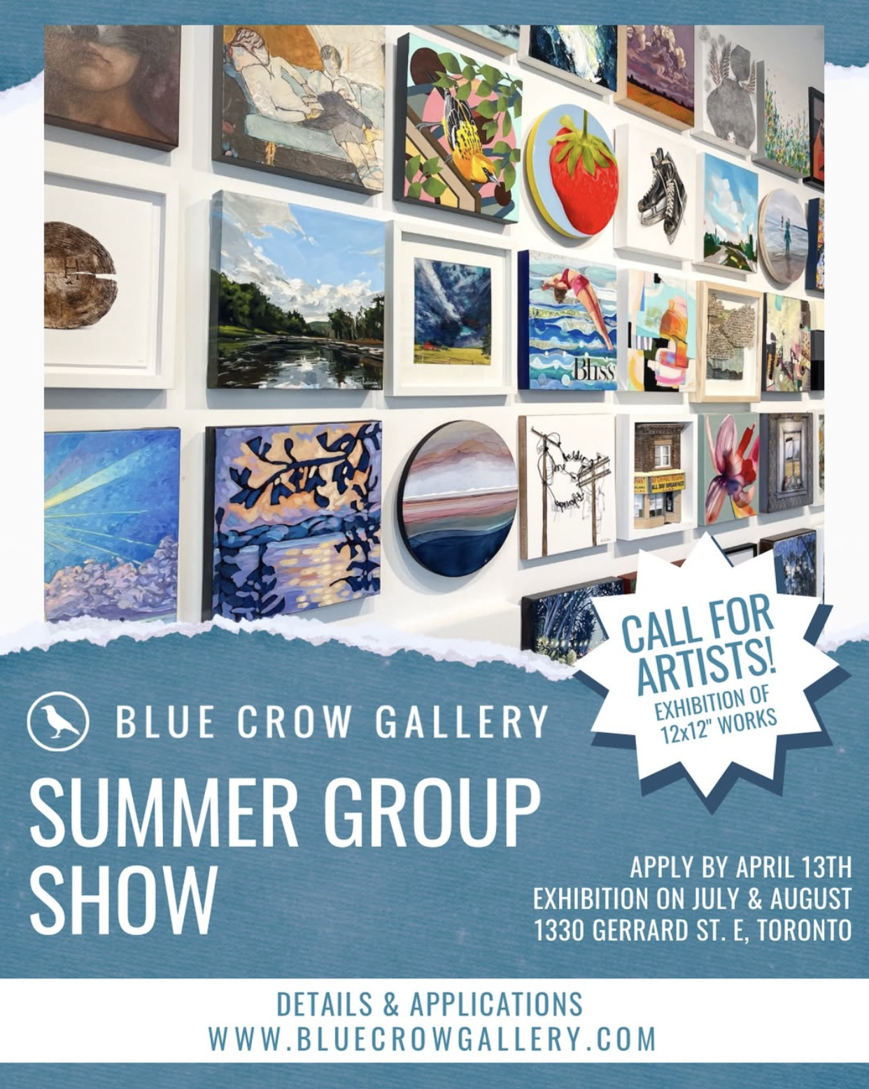 Exposition collective Blue Crow gallery Toronto