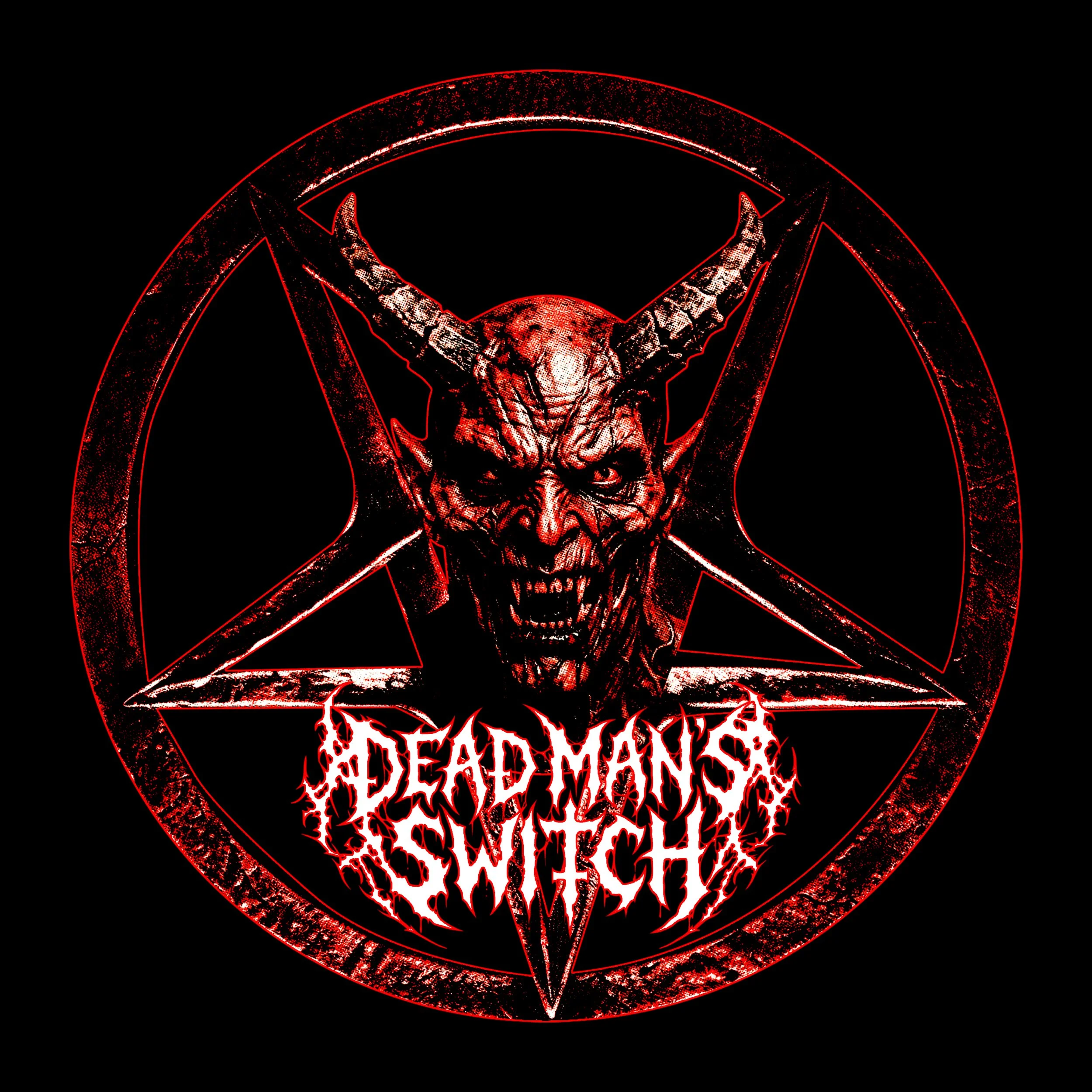 Dead Man's Switch - Band Logo Demon Head - Wausau Wisconsin USA Deathcore Metalcore