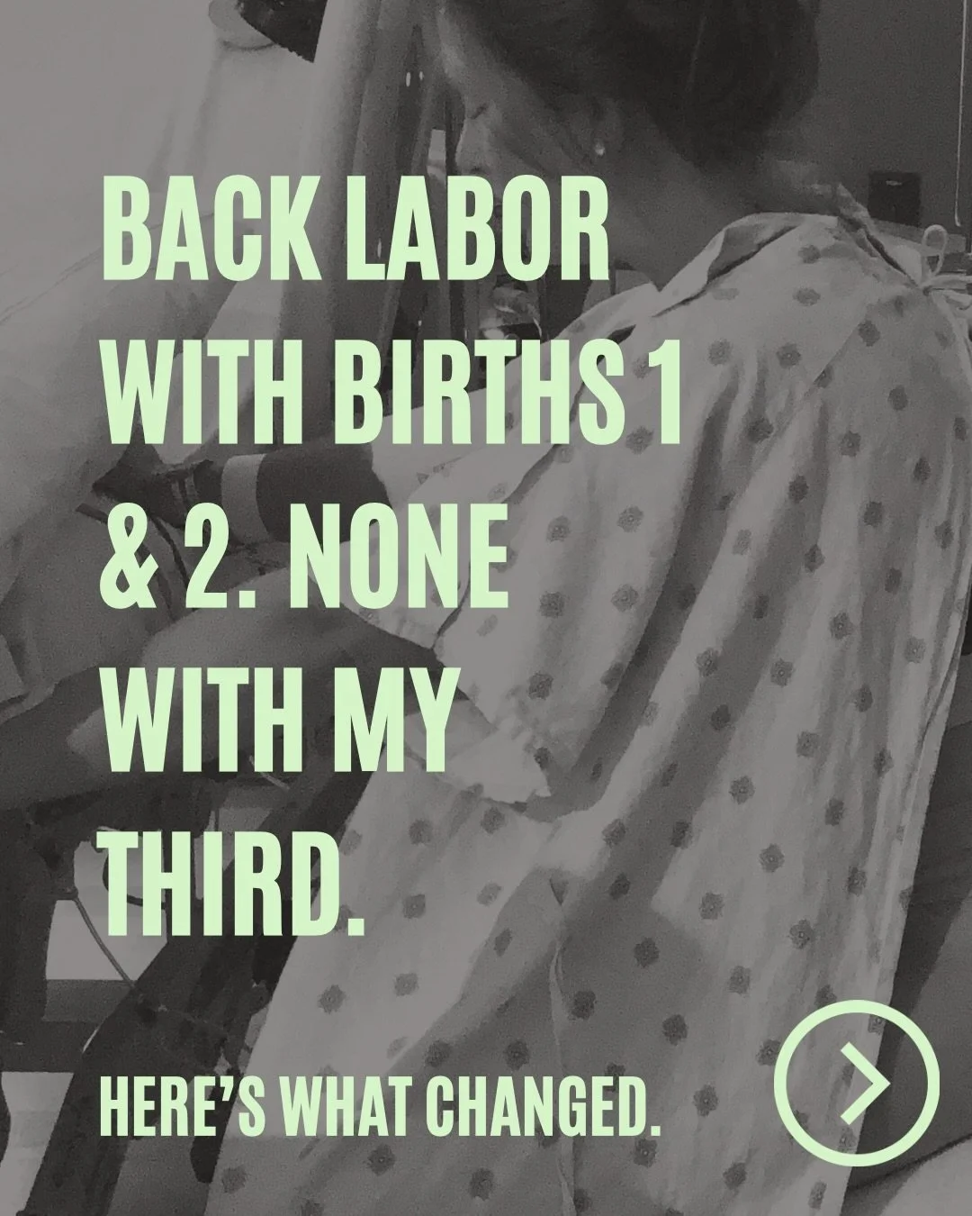 Back labor had me begging for the epidural. Twice. 😮&zwj;💨

By baby #3, I prepped my body for labor before labor.

The result? Birth #3 was intense, but in the right places. The epidural never even crossed my mind.

Here&rsquo;s what most women don