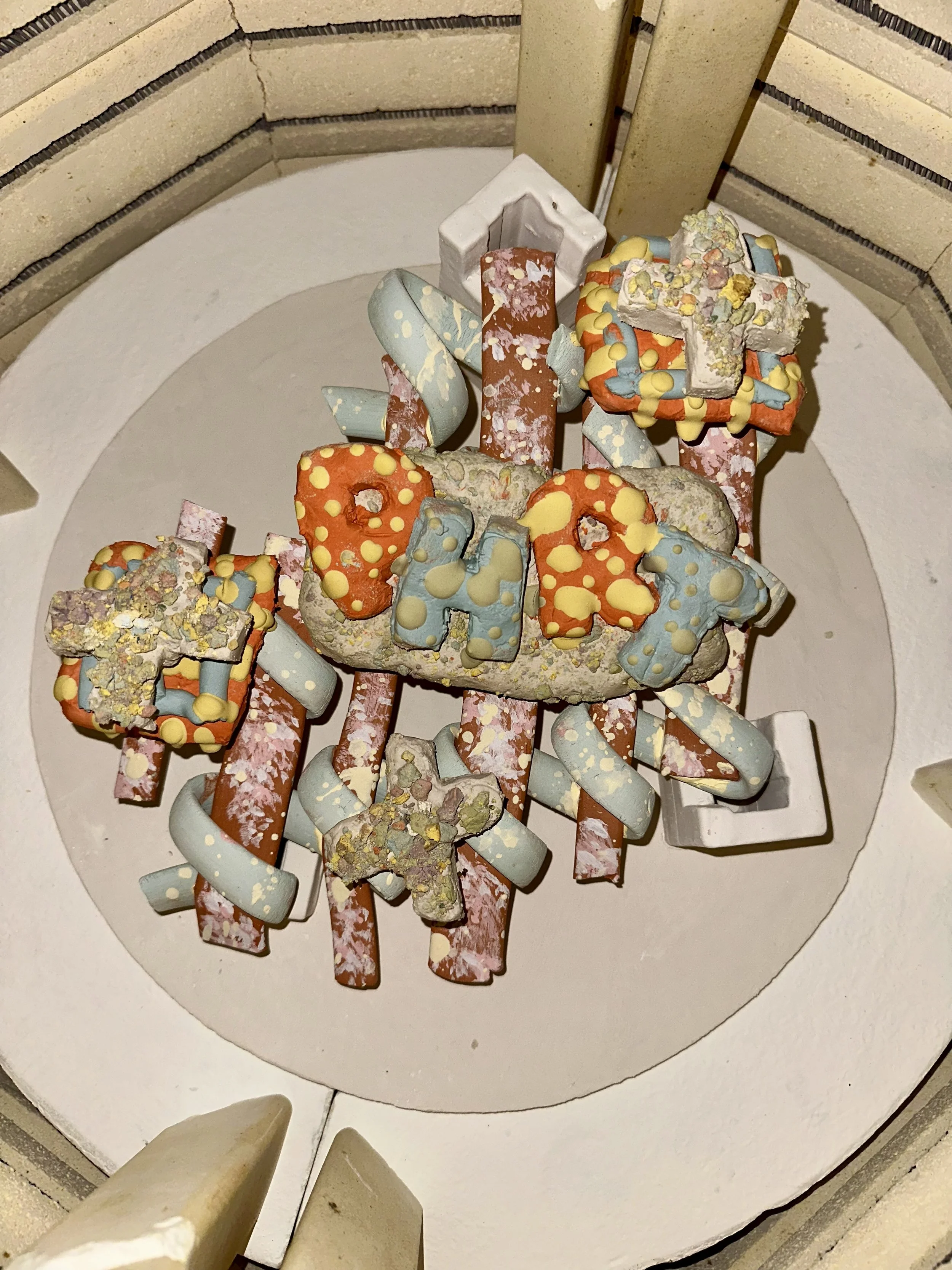 Placing the glaze