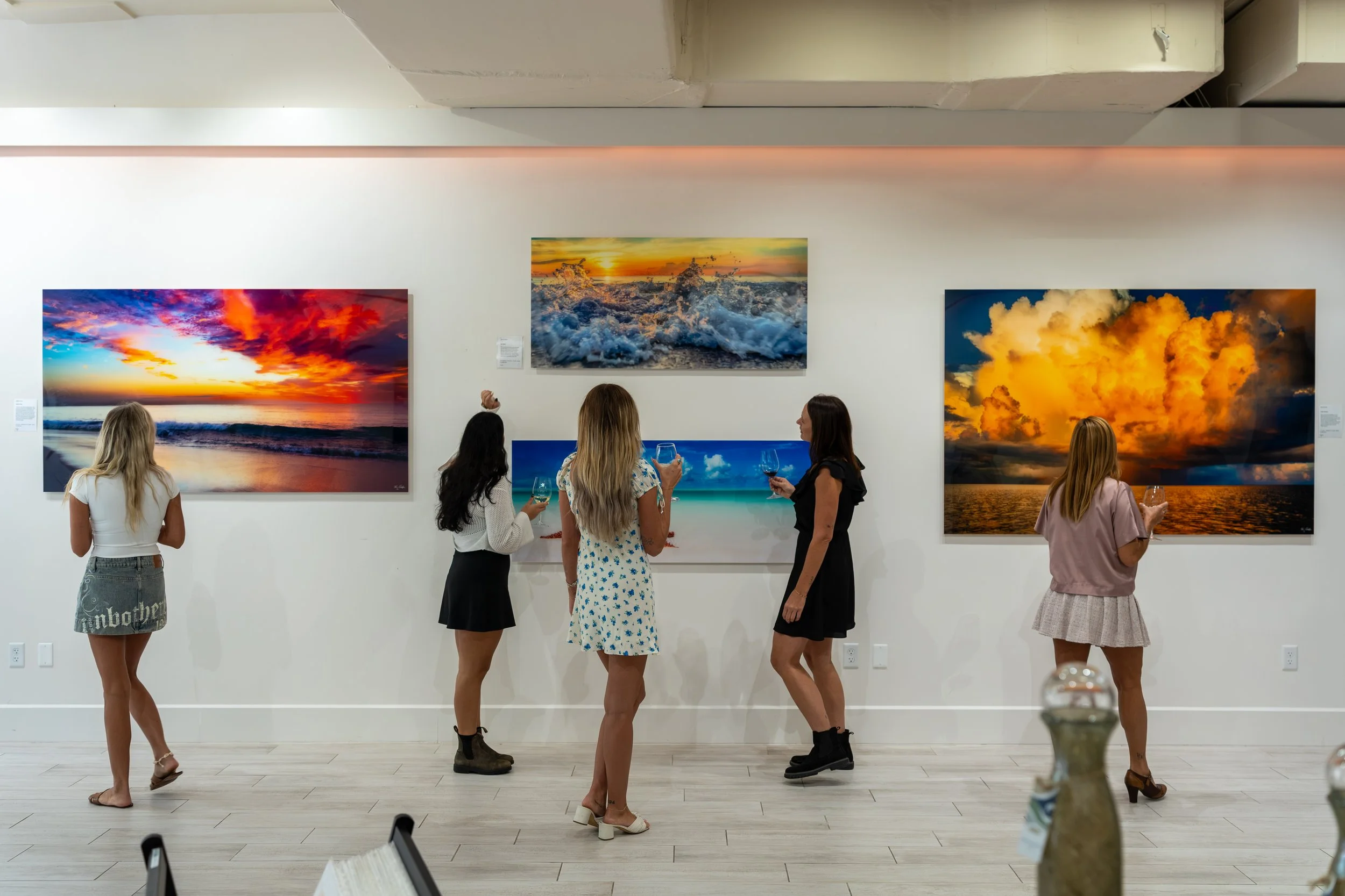 art gallery and private event event showcasing Obie's work