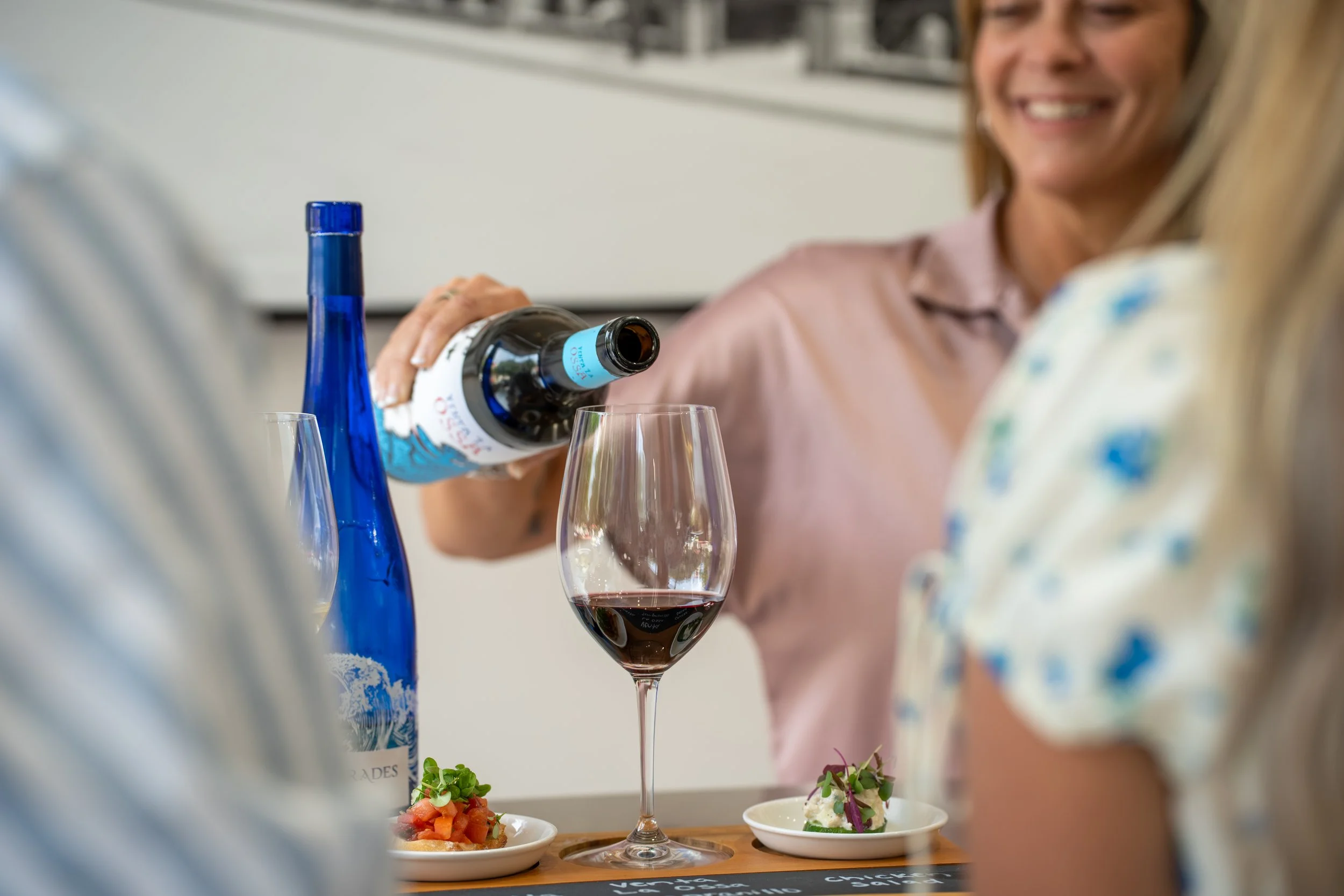 La Casa Studio wine testing for private events, birthdays or corporate events
