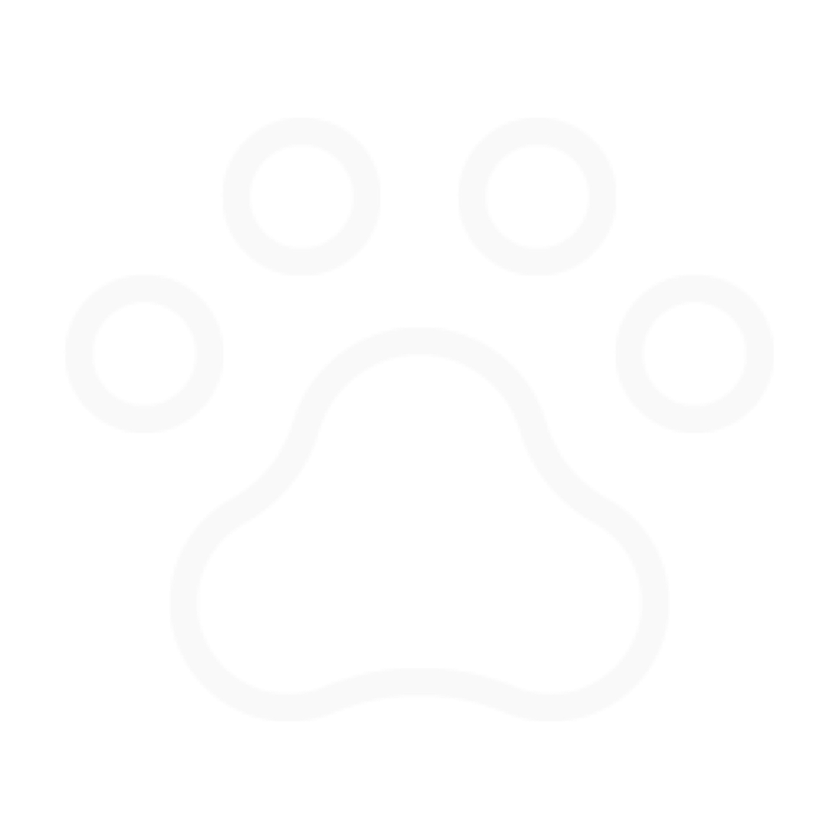 Outline sketch of a rabbit's face with large ears and eyes.