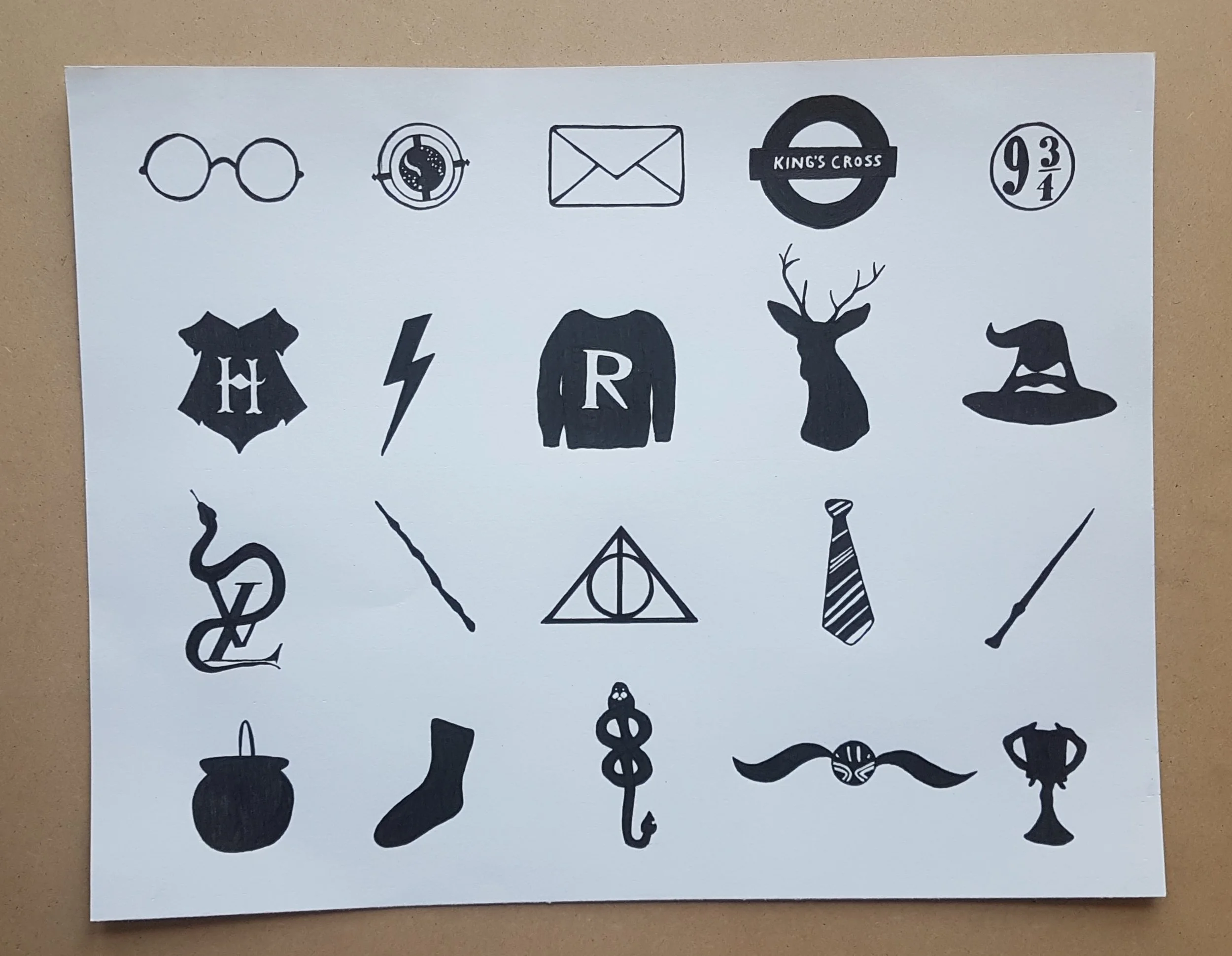 Harry Potter collage, 2018